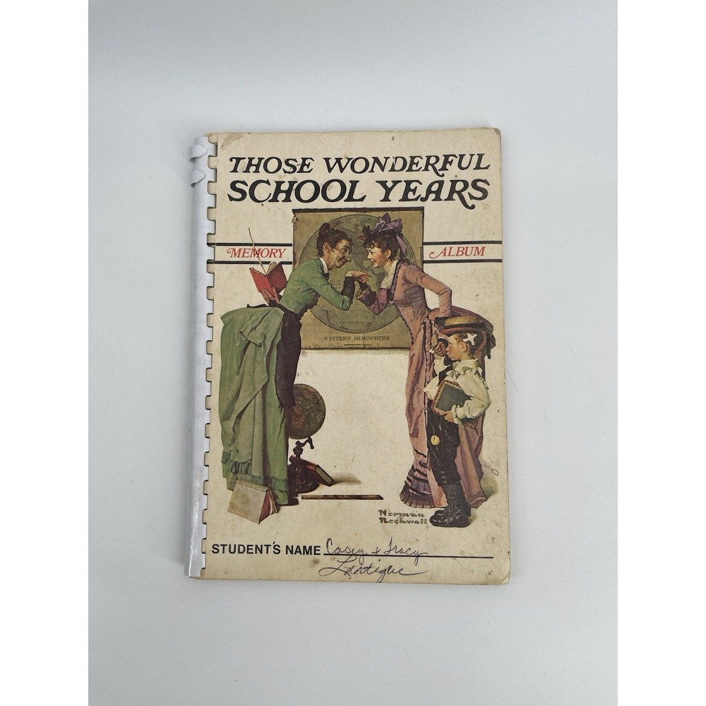 Those Wonderful School Years Memory Album 1972 Great Retro Look Norman Rockwell